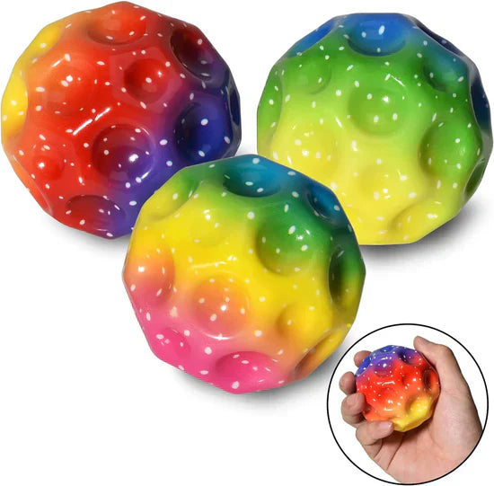 Desert Dealz™ 1 Pc Of Super High Bouncing Colorful Space Moon Ball (random Color) - Desert Dealz