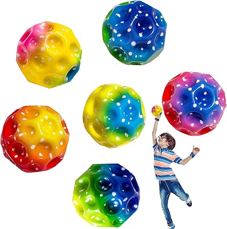 Desert Dealz™ 1 Pc Of Super High Bouncing Colorful Space Moon Ball (random Color) - Desert Dealz